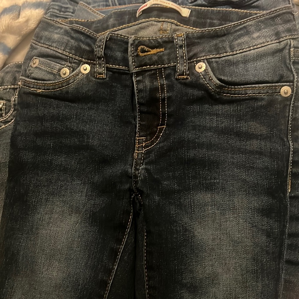 Girls Levi’s 710 super skinny jeans 7 REG blue jeans